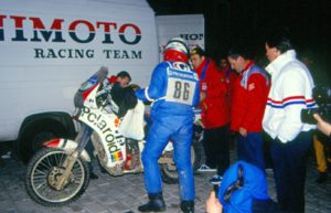 Aldo WInler su Honda a Setè