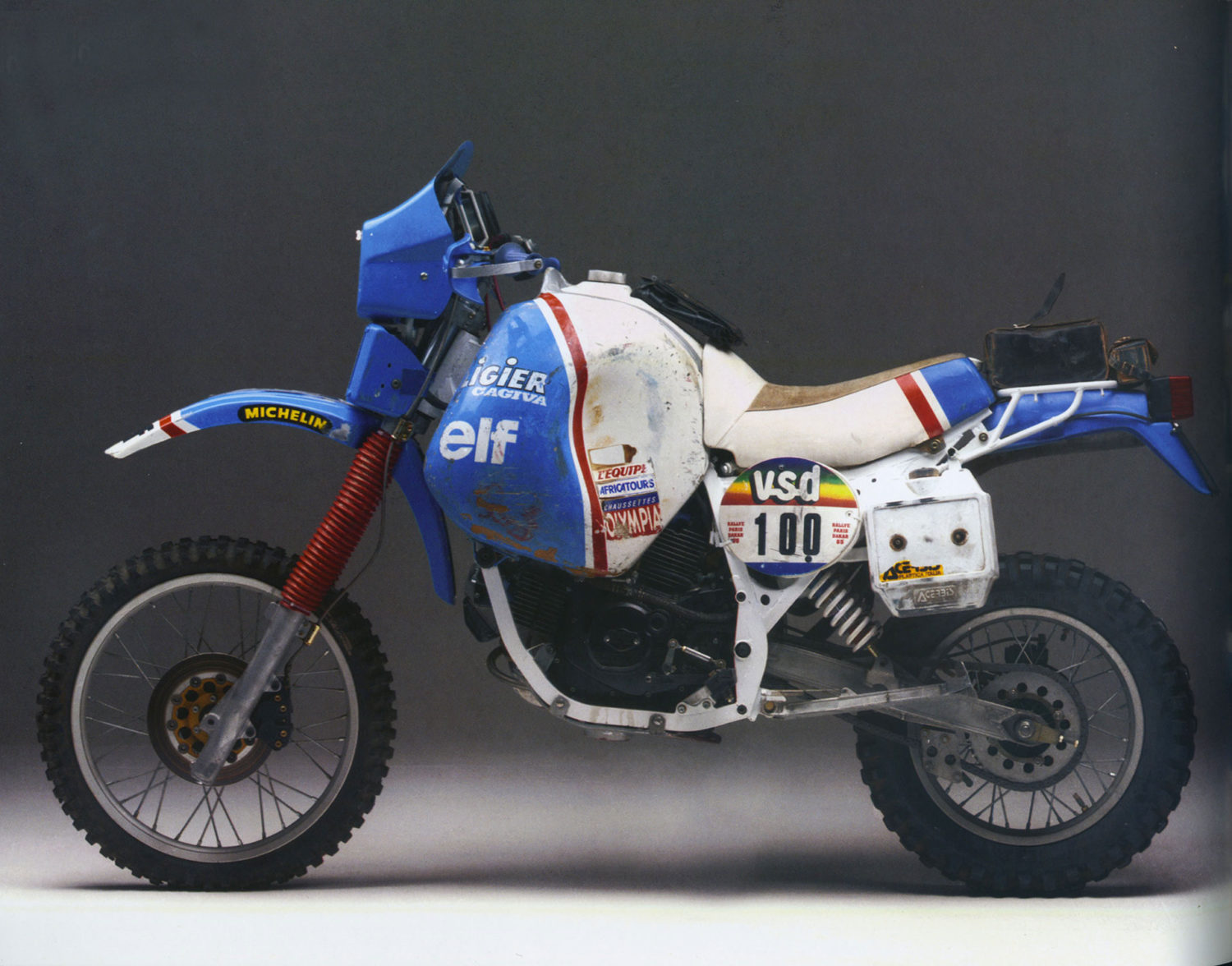 advertising Pubblicità 1990 ADIGE e MOTO KTM/CAGIVA LUCKY EXPLORER DAKAR 