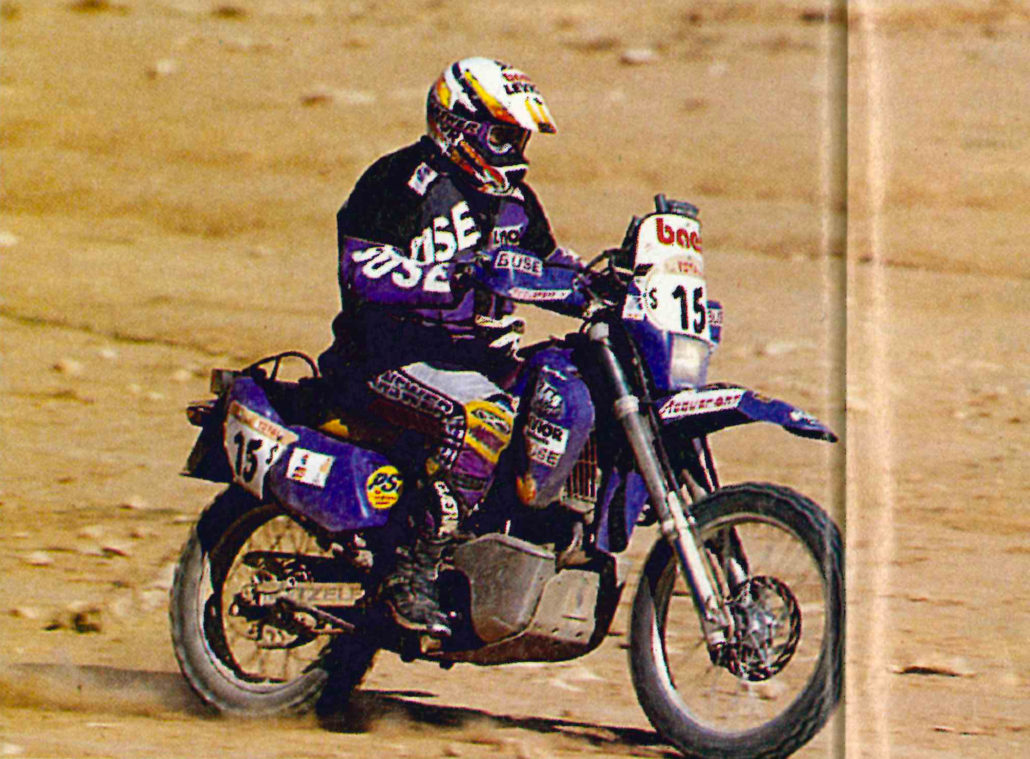Jurgen Mayer 7th place at the Dakar 1995
