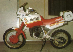 DAKAR 1988 La Yamaha Tenerè 125 di Mercandelli, preparata di corsa dalla Belgarda
