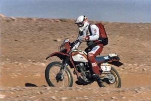 Monsieur 125”, Gerard Barbezant alla sua prima partecipazione nel 1985, su Honda XL 125