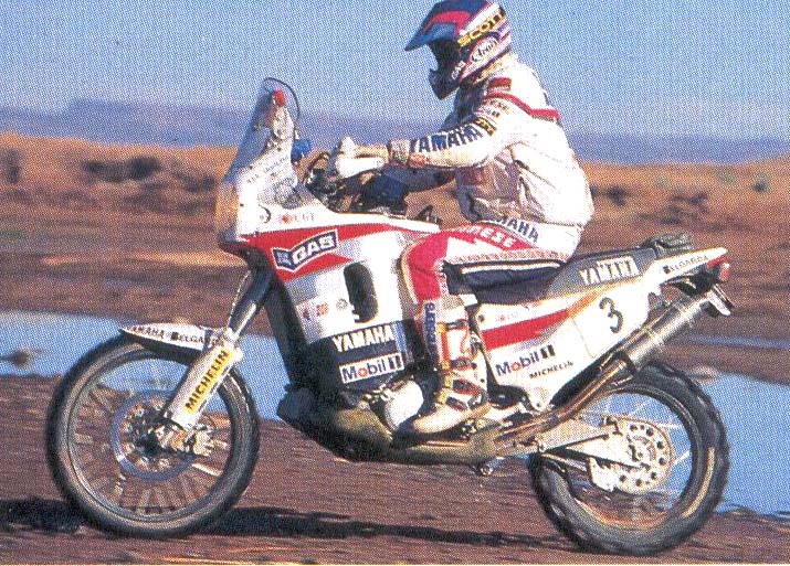 La Yamaha XTZ 850 della vittoria alla Dakar 1996 con Edi Orioli